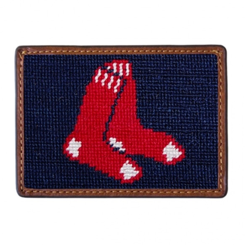 NEW! Red Sox Needlepoint Card Wallet